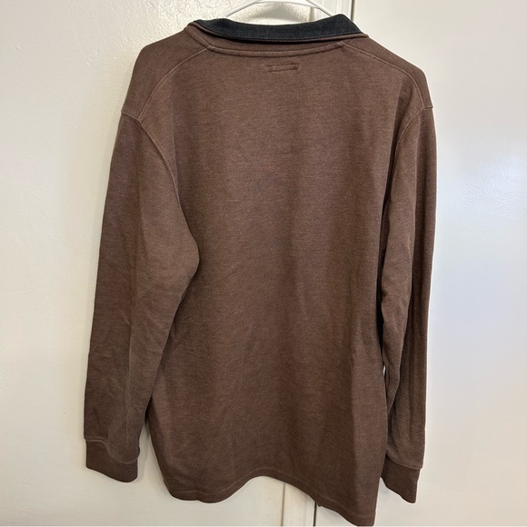Amazon Essentials Men's Brown Quarter Zip Sweater Size Large - Picture 7 of 9